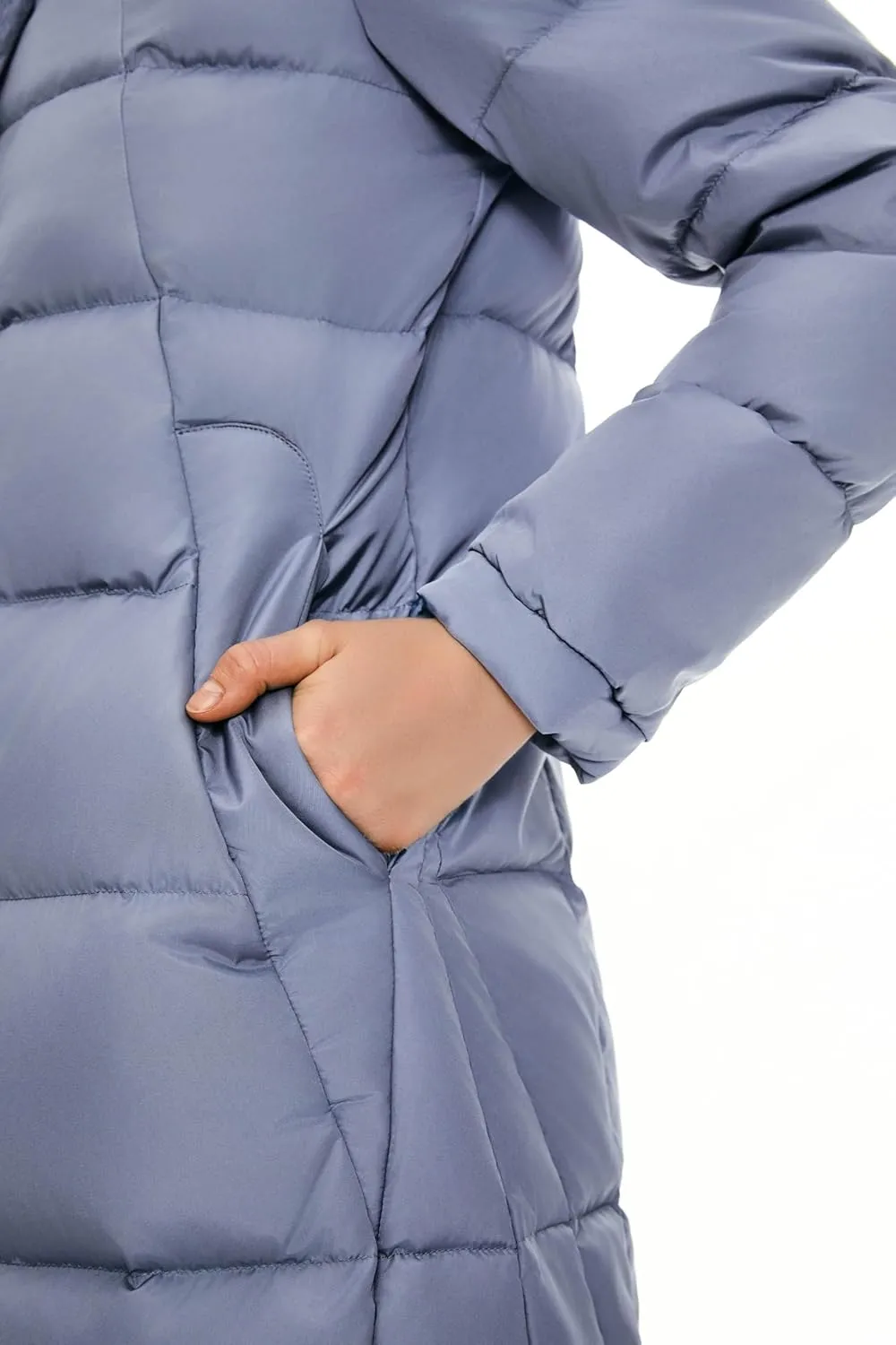 Orolay Women's Hooded Down Jacket Long Winter Coat