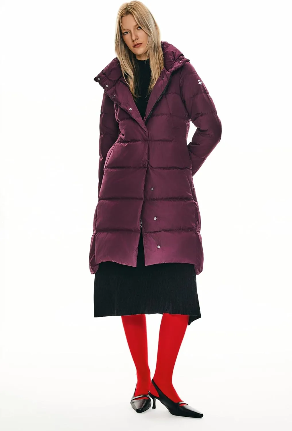 Orolay Women's Hooded Down Jacket Long Winter Coat