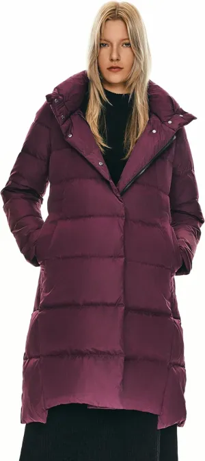Orolay Women's Hooded Down Jacket Long Winter Coat