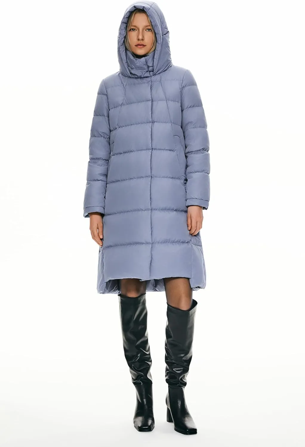 Orolay Women's Hooded Down Jacket Long Winter Coat