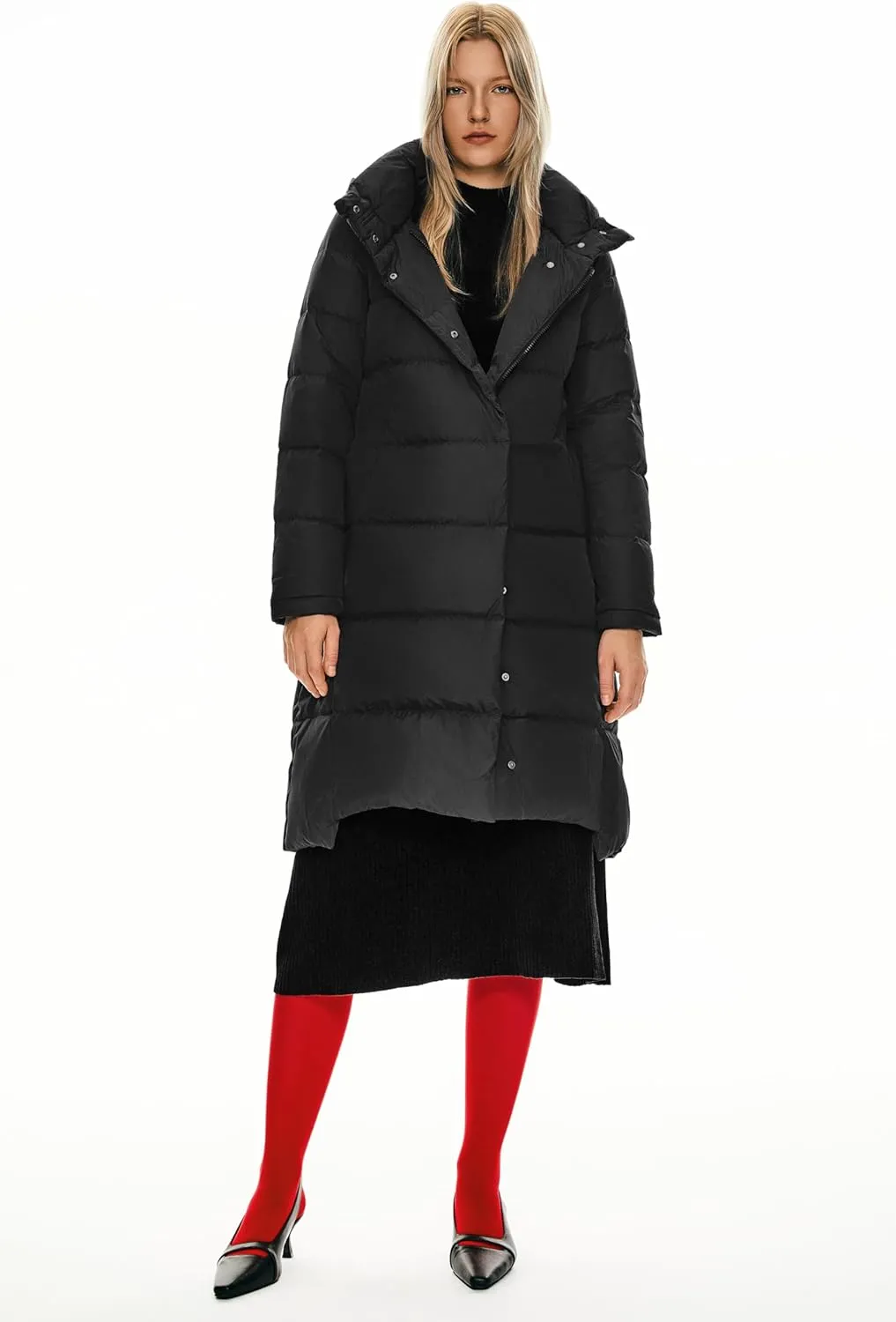 Orolay Women's Hooded Down Jacket Long Winter Coat