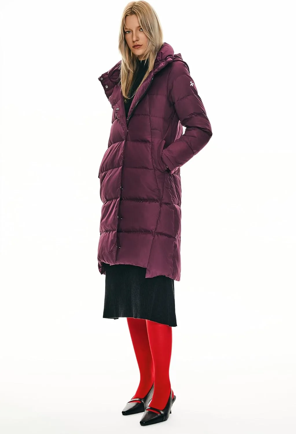 Orolay Women's Hooded Down Jacket Long Winter Coat