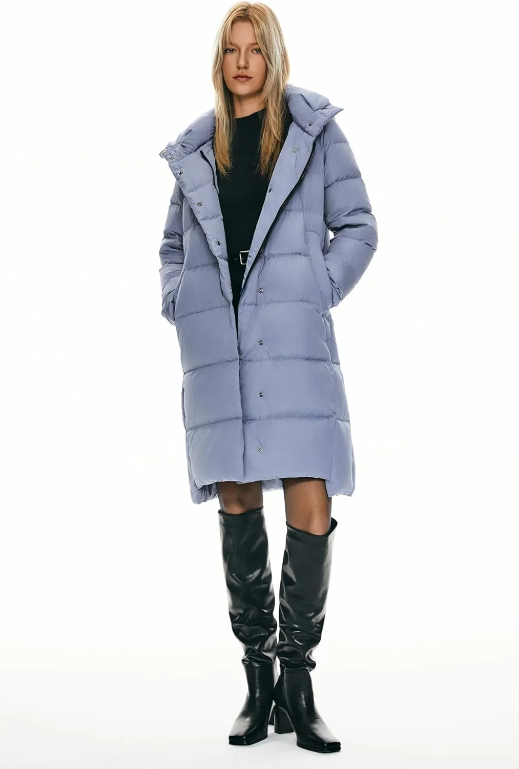 Orolay Women's Hooded Down Jacket Long Winter Coat