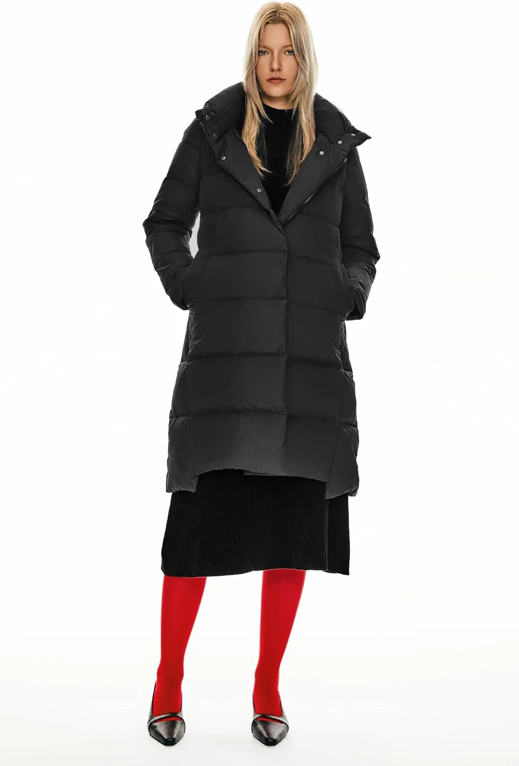 Orolay Women's Hooded Down Jacket Long Winter Coat