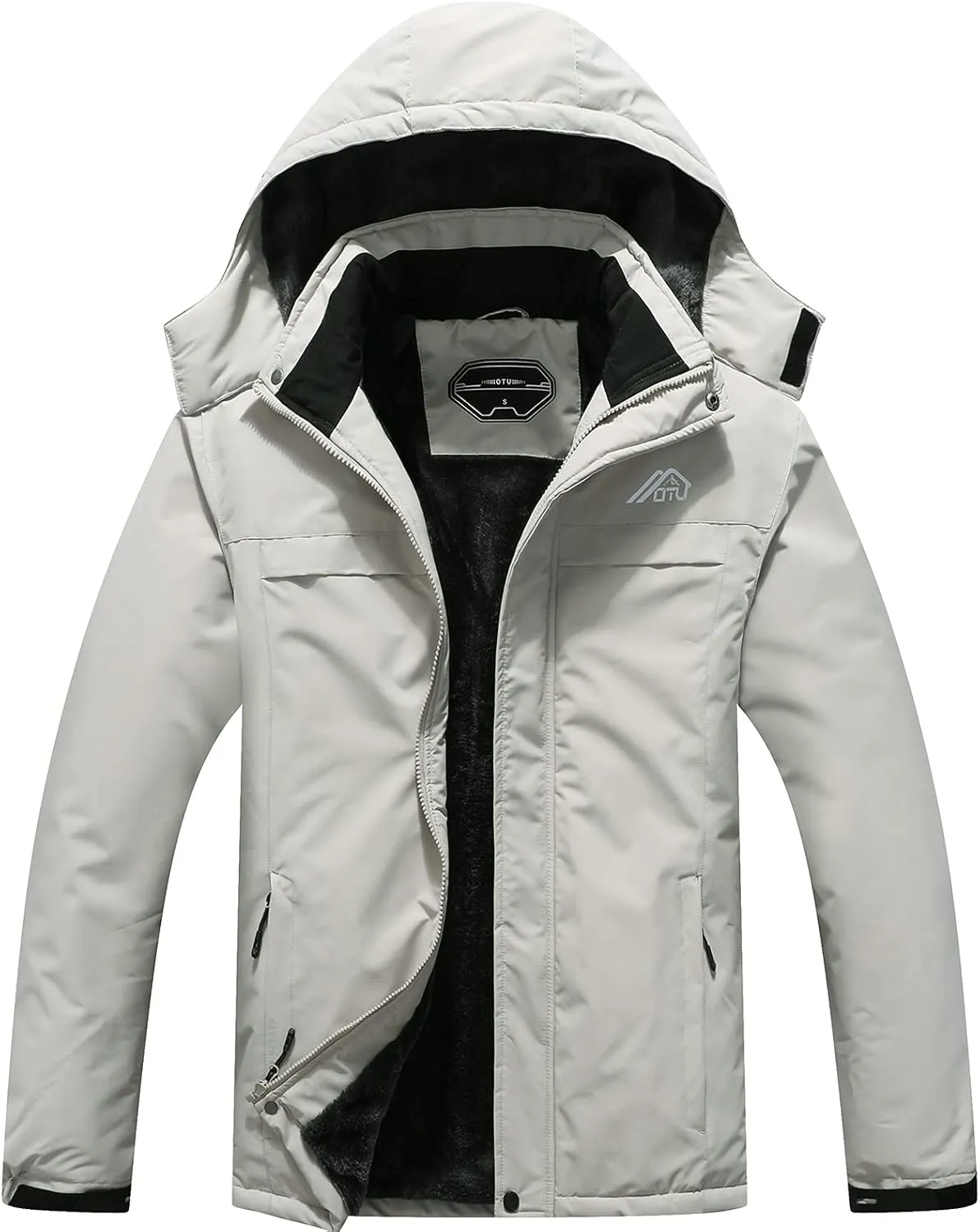 OTU Men's Waterproof Ski Jacket Snowboarding Windbreaker Warm Winter Hooded Mountain Snow Coat