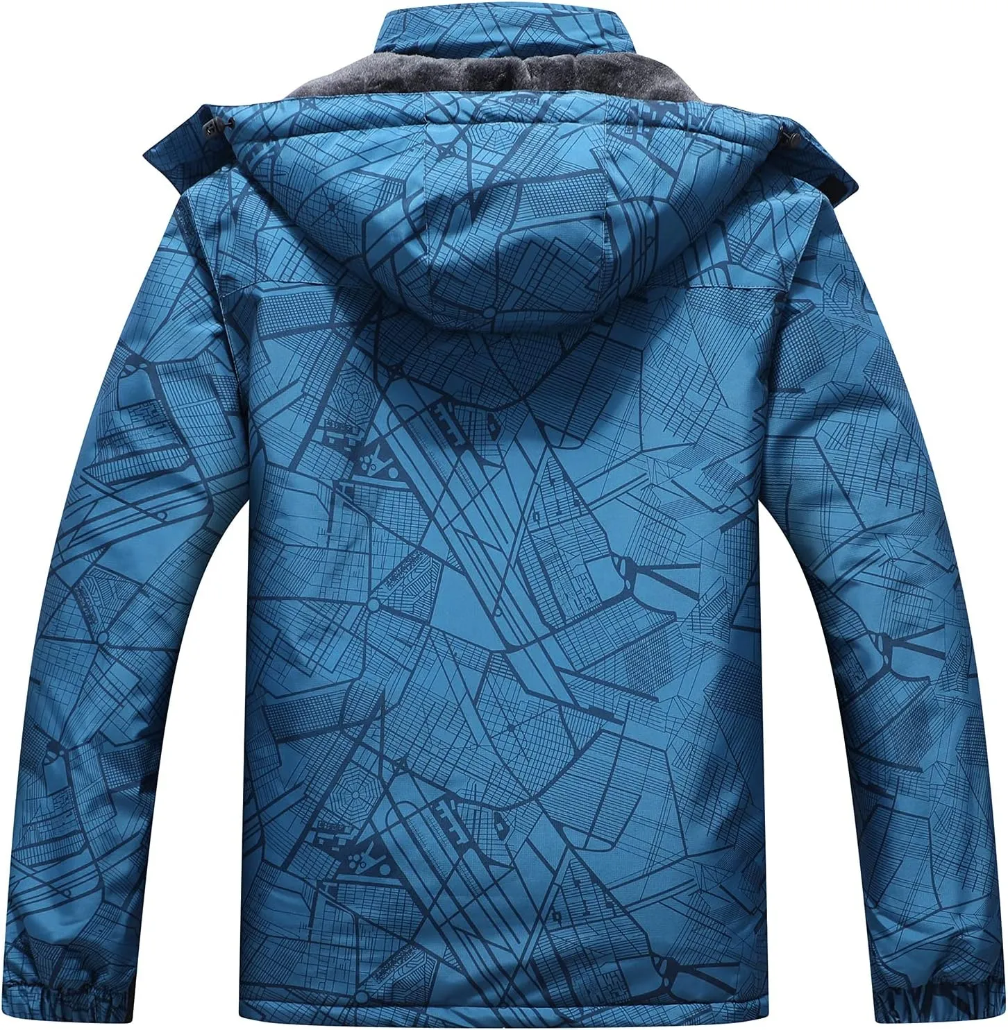 OTU Men's Waterproof Ski Jacket Snowboarding Windbreaker Warm Winter Hooded Mountain Snow Coat