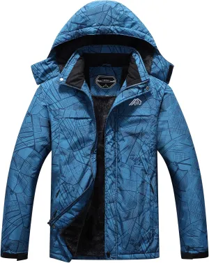 OTU Men's Waterproof Ski Jacket Snowboarding Windbreaker Warm Winter Hooded Mountain Snow Coat