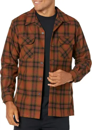 PENDLETON Men's Long Sleeve Classic Fit Wool Board Shirt
