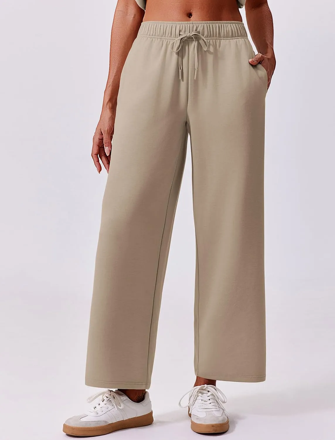 PINSPARK 2 Piece Sets for Women Summer Lounge Set Cap Sleeves Sweatsuit Cropped Wide Leg Pants 2025 Matching Travel Tracksuit