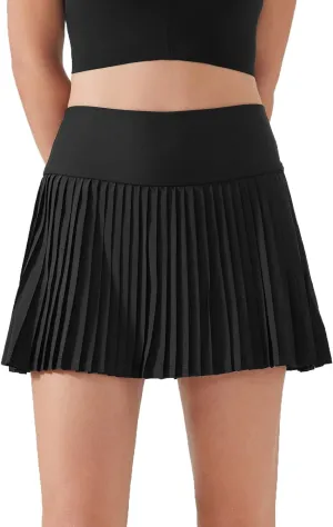 Pleated Tennis Skirts for Women High Waist Golf Skorts Workout Running Athletic Skirt with Pockets