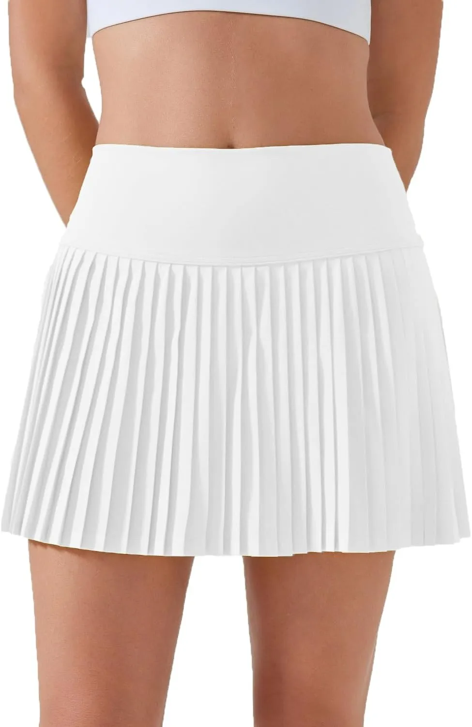 Pleated Tennis Skirts for Women High Waist Golf Skorts Workout Running Athletic Skirt with Pockets
