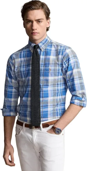 Polo Ralph Lauren Men's Classic Fit Plaid Oxford Shirt