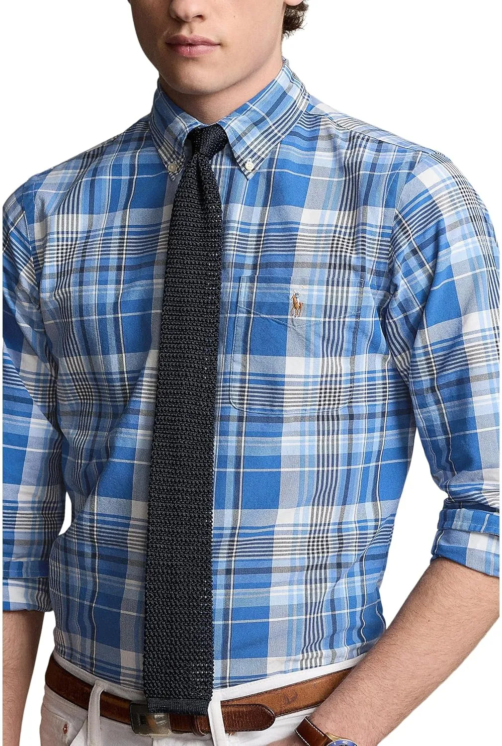 Polo Ralph Lauren Men's Classic Fit Plaid Oxford Shirt