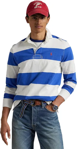 POLO RALPH LAUREN Men's Classic Fit Striped Jersey Rugby Shirt