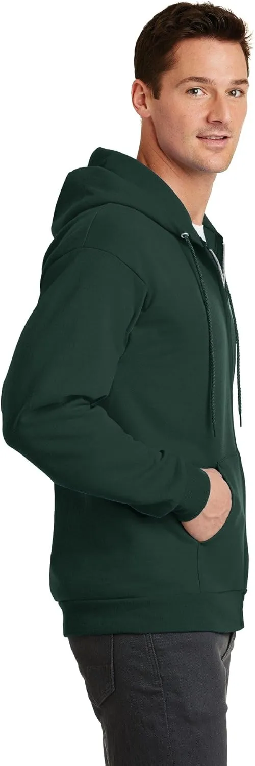 Port & Company Men's Classic Full Zip Hooded Sweatshirt