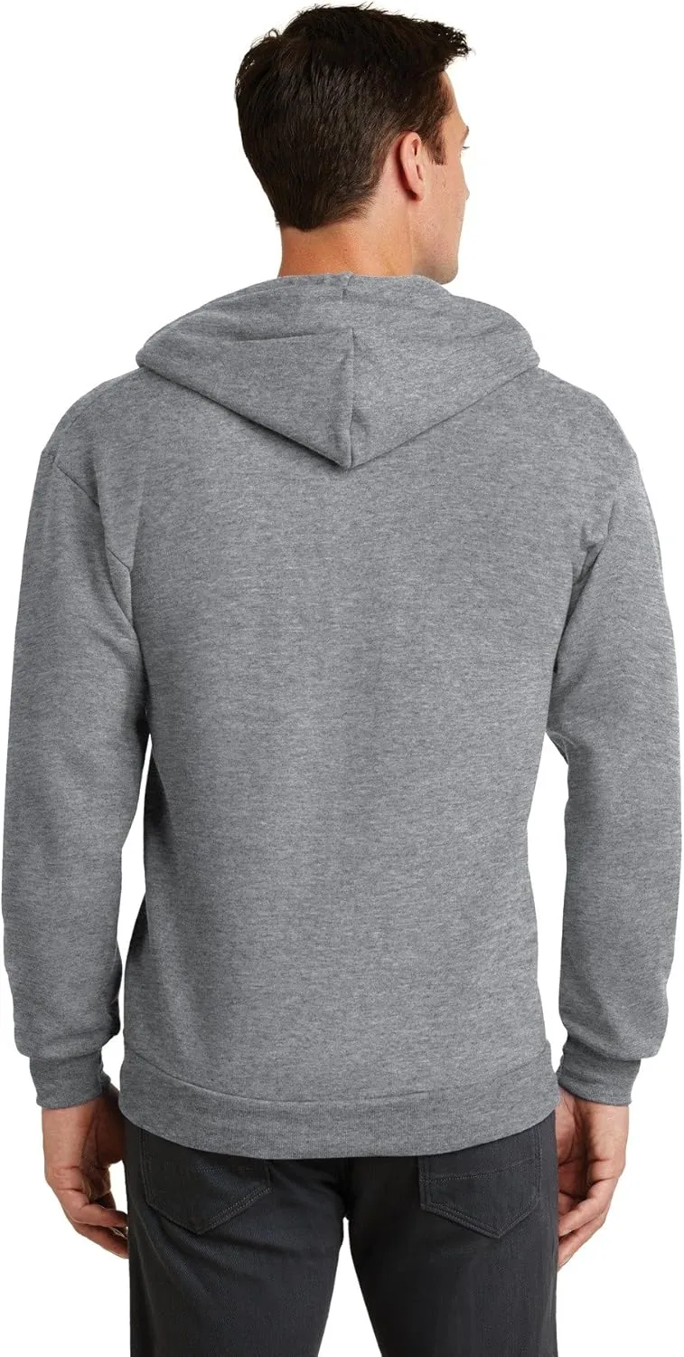 Port & Company Men's Classic Full Zip Hooded Sweatshirt