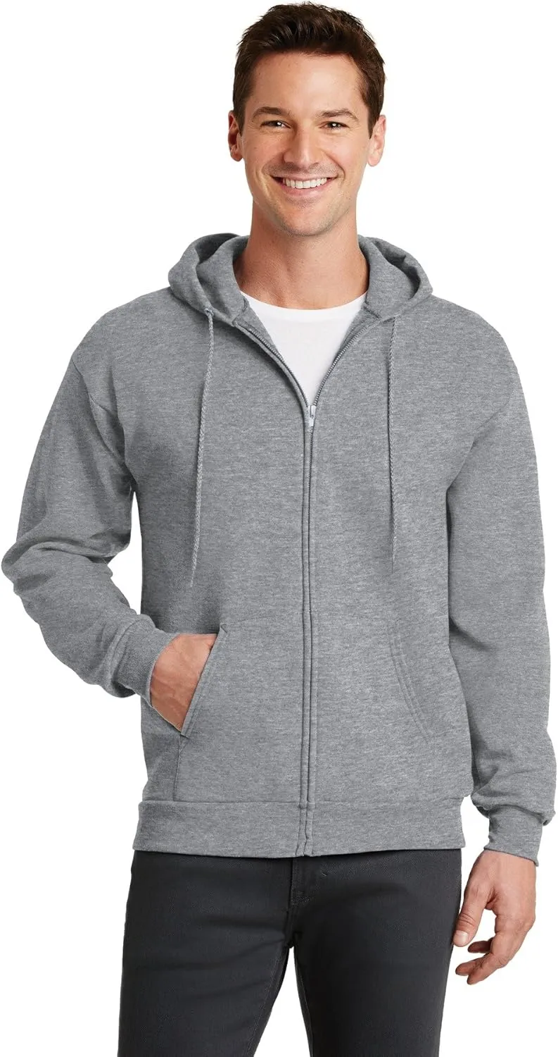 Port & Company Men's Classic Full Zip Hooded Sweatshirt