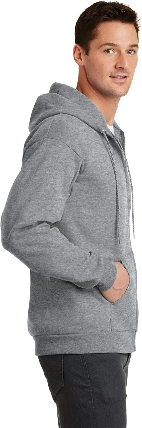 Port & Company Men's Classic Full Zip Hooded Sweatshirt