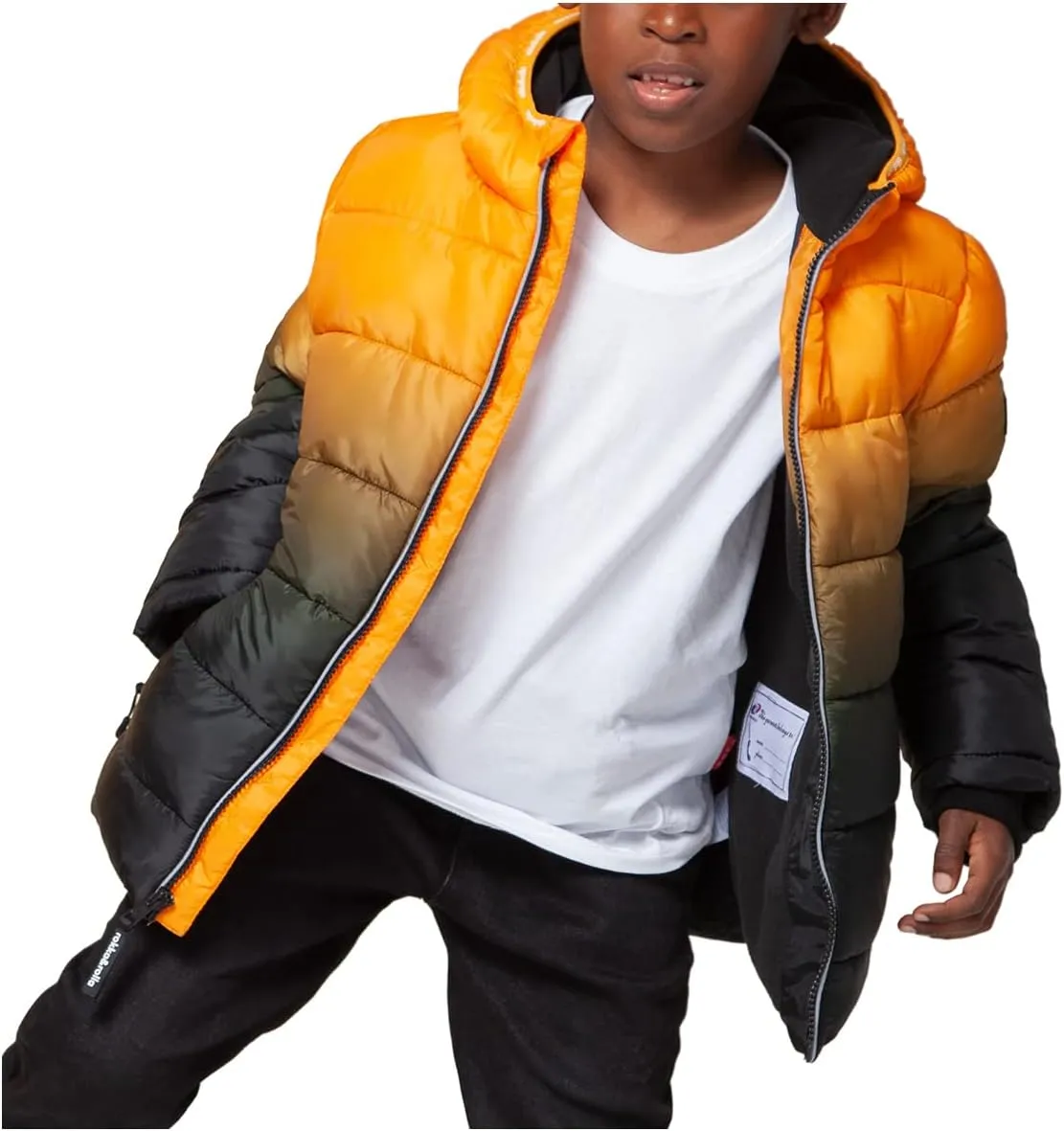 Rokka&Rolla Boys' Heavyweight Puffer Jacket Warm Fleece Lined Winter Coat
