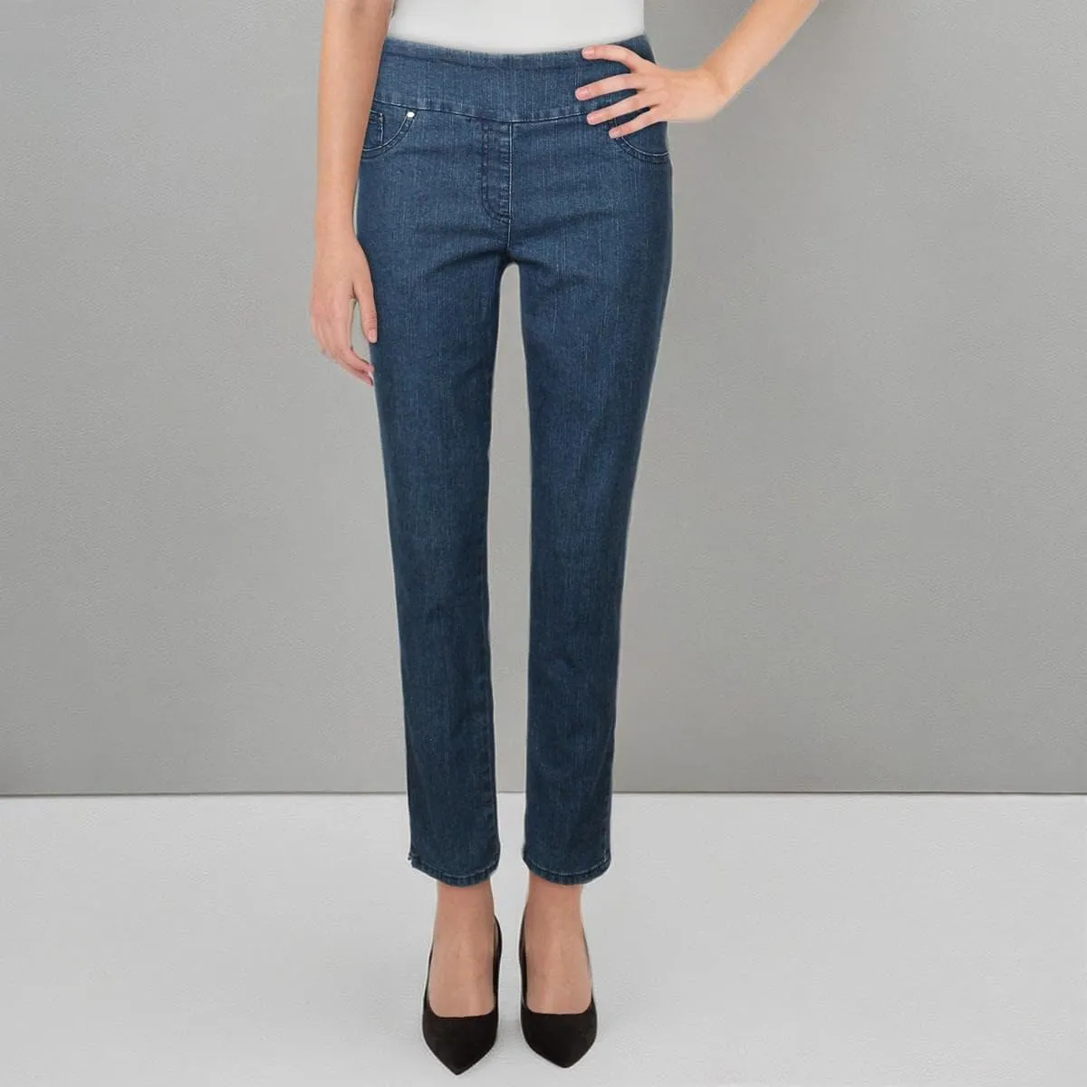 Ruby Rd. Women's Petite Pull-on Extra Stretch Denim Jean