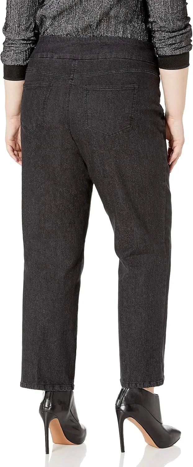 Ruby Rd. Women's Plus Size Pull-on Extra Strech Denim Jean