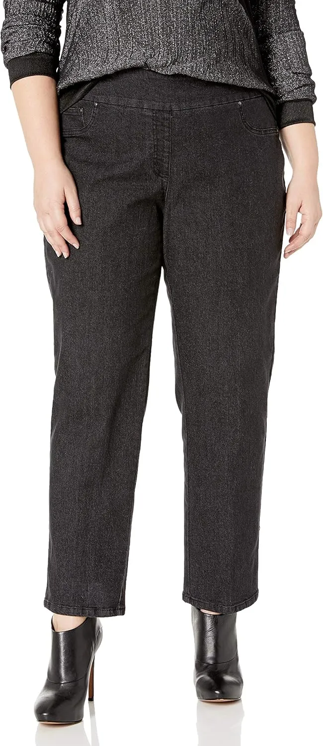 Ruby Rd. Women's Plus Size Pull-on Extra Strech Denim Jean