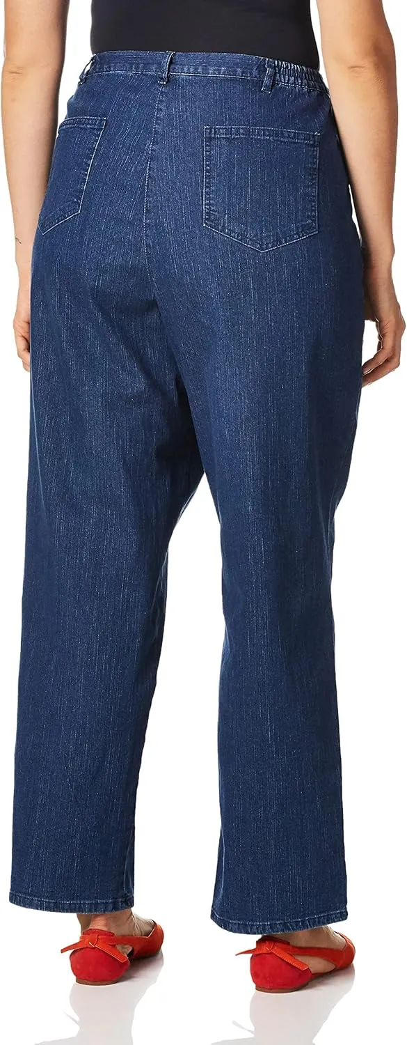 Ruby Rd. Women's Plus Size Pull-on Extra Strech Denim Jean