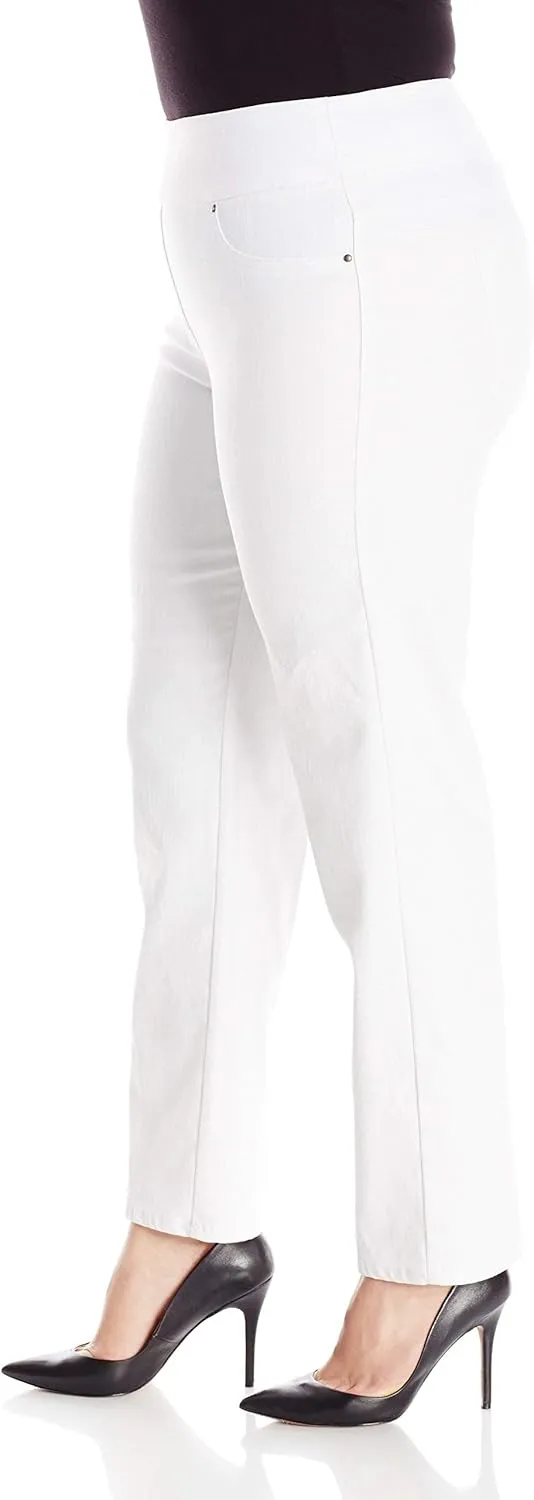 Ruby Rd. Women's Plus Size Pull-on Extra Strech Denim Jean