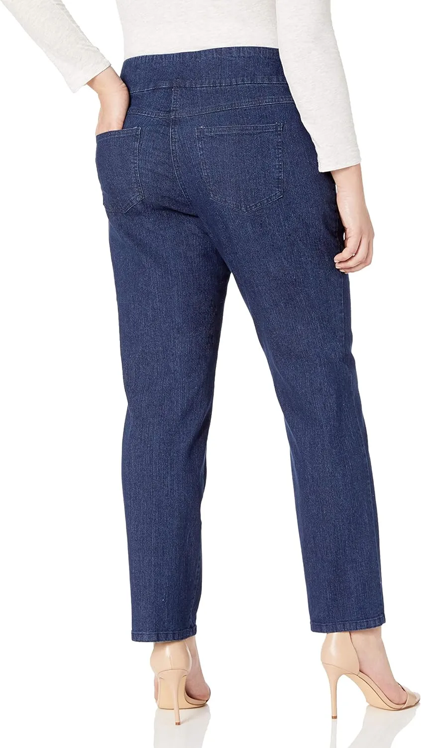 Ruby Rd. Women's Plus Size Pull-on Extra Strech Denim Jean