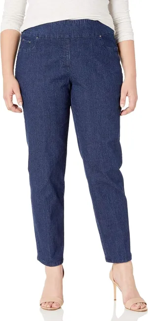 Ruby Rd. Women's Plus Size Pull-on Extra Strech Denim Jean