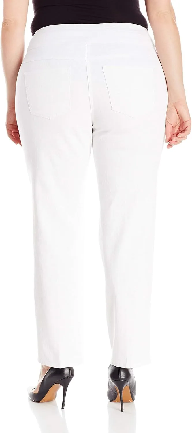 Ruby Rd. Women's Plus Size Pull-on Extra Strech Denim Jean
