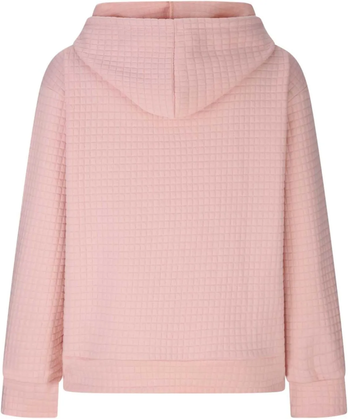 SHOPESSA Women Pullover Hoodie Sweatshirt Waffle-Knit Shacket Hooded Loose Fit Lightweight Jacket Long Sleeve Boyfriend Shirt