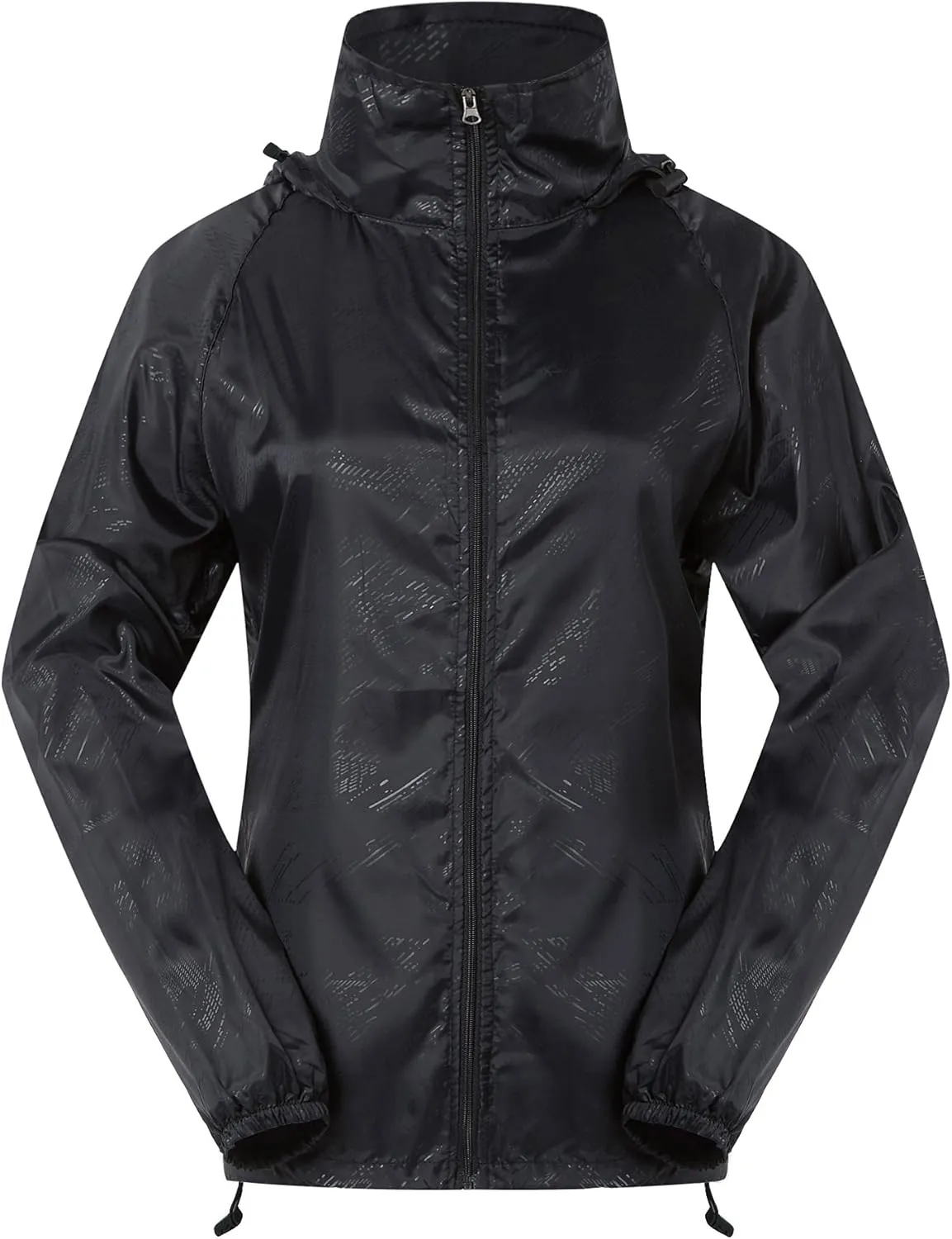 Spmor Women's Lightweight Waterproof Jacket Packable Windbreaker Running Coat