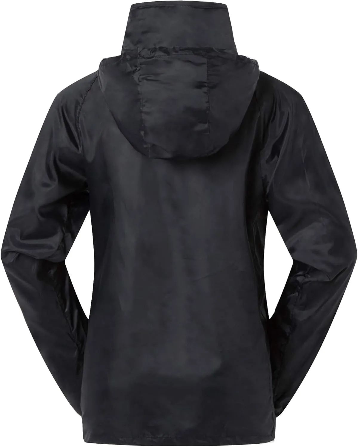 Spmor Women's Lightweight Waterproof Jacket Packable Windbreaker Running Coat