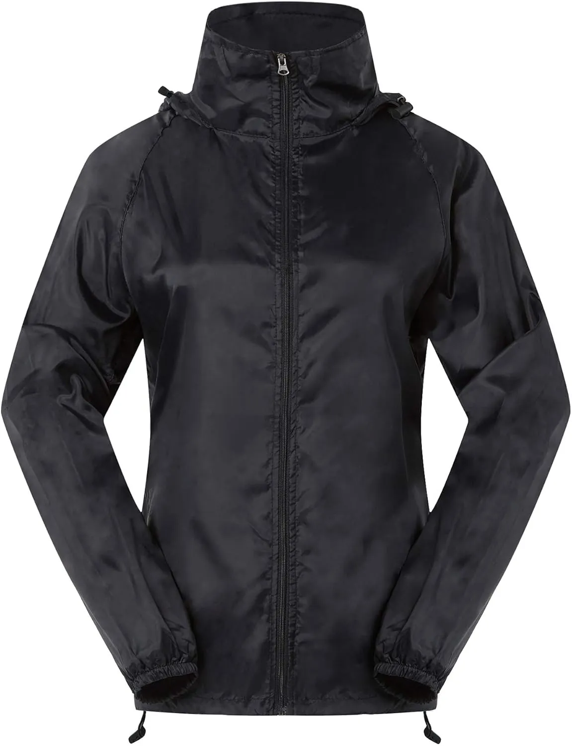 Spmor Women's Lightweight Waterproof Jacket Packable Windbreaker Running Coat