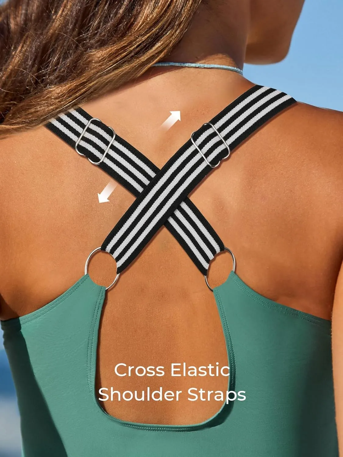 Summer Mae Modest Tankini Swimsuits for Women 2025 Two Piece Bathing Suits with Sporty Pockets Boy Shorts for Tummy Control
