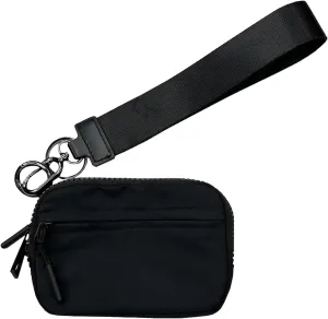 The Iris' Wallet 2nd Gen, 63.6" The Iris Pouch Wristlet, Zippered Card Case With Id Window/Hand strap,Wristlet Wallets for Women,Pouch Wallet (A)