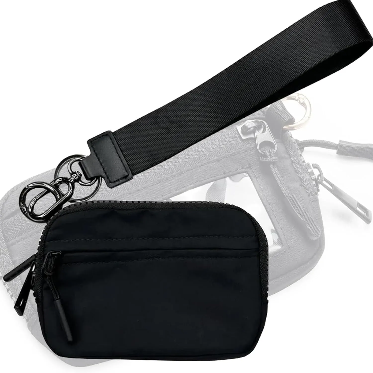 The Iris' Wallet 2nd Gen, 63.6" The Iris Pouch Wristlet, Zippered Card Case With Id Window/Hand strap,Wristlet Wallets for Women,Pouch Wallet (A)