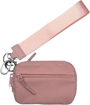 The Iris' Wallet 2nd Gen, 63.6" The Iris Pouch Wristlet, Zippered Card Case With Id Window/Hand strap,Wristlet Wallets for Women,Pouch Wallet (E)