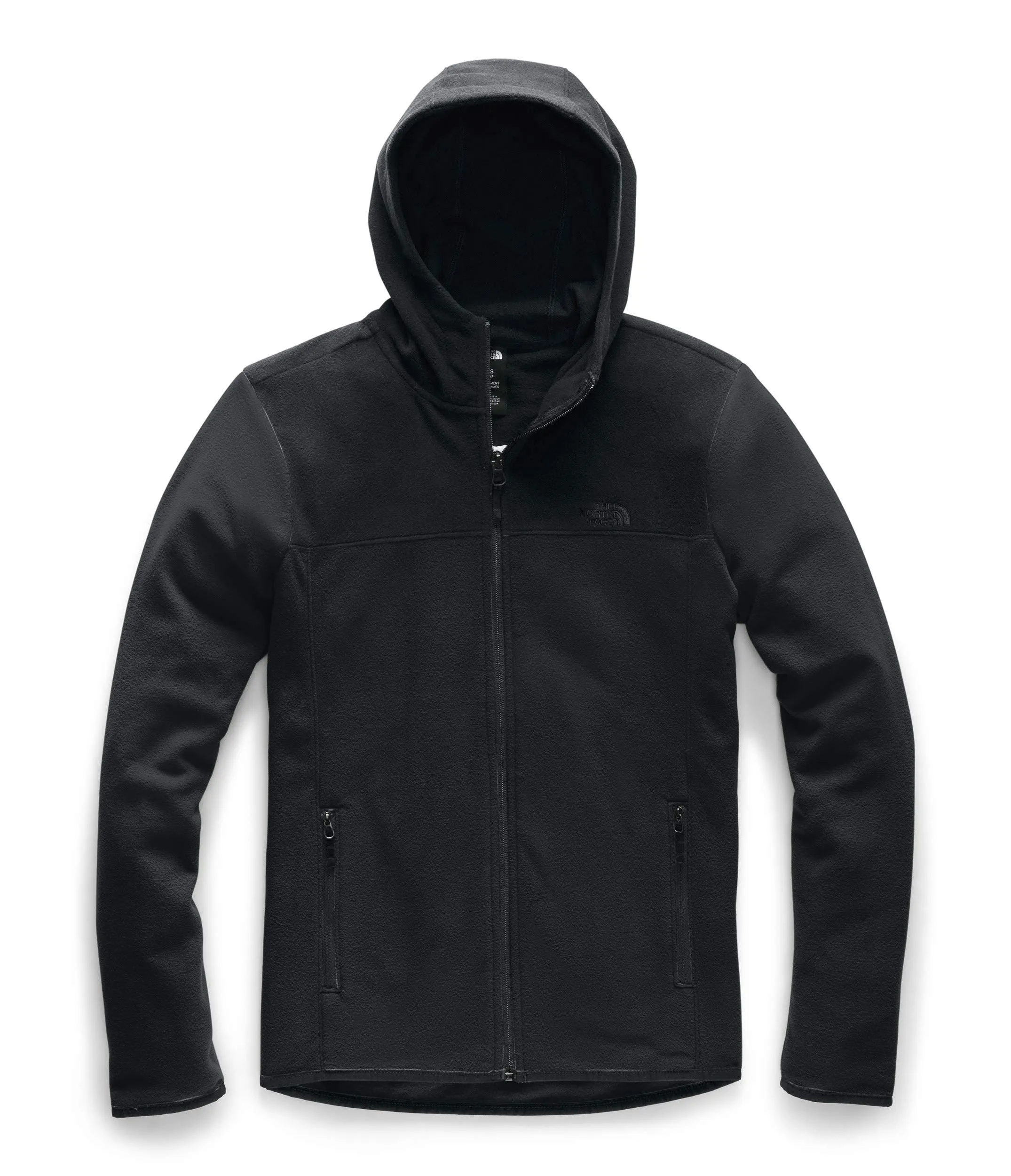 The North Face Women's TKA Glacier Full Zip Hoodie, TNF Black/TNF Black, L