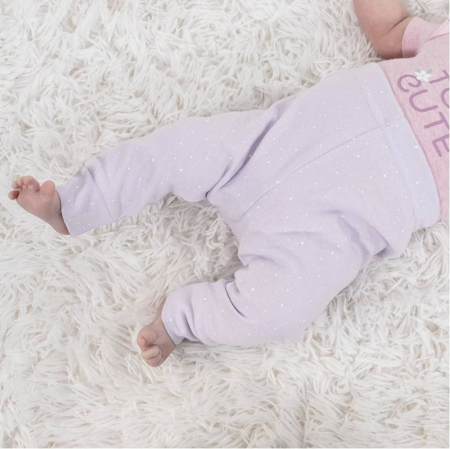The Peanutshell 5 Pack Baby Girl Pants Set - 100% Cotton Toddler Pants for Girls, 0-24 Months for Toddlers & Babies - Pastel
