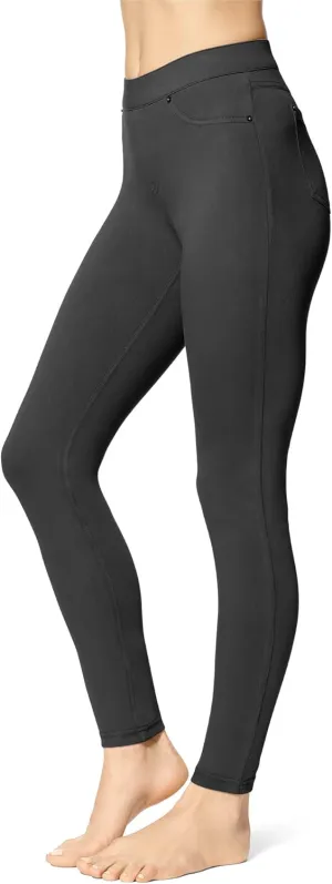 UTOPIA By HUE Women's Denim Leggings, Black, Large