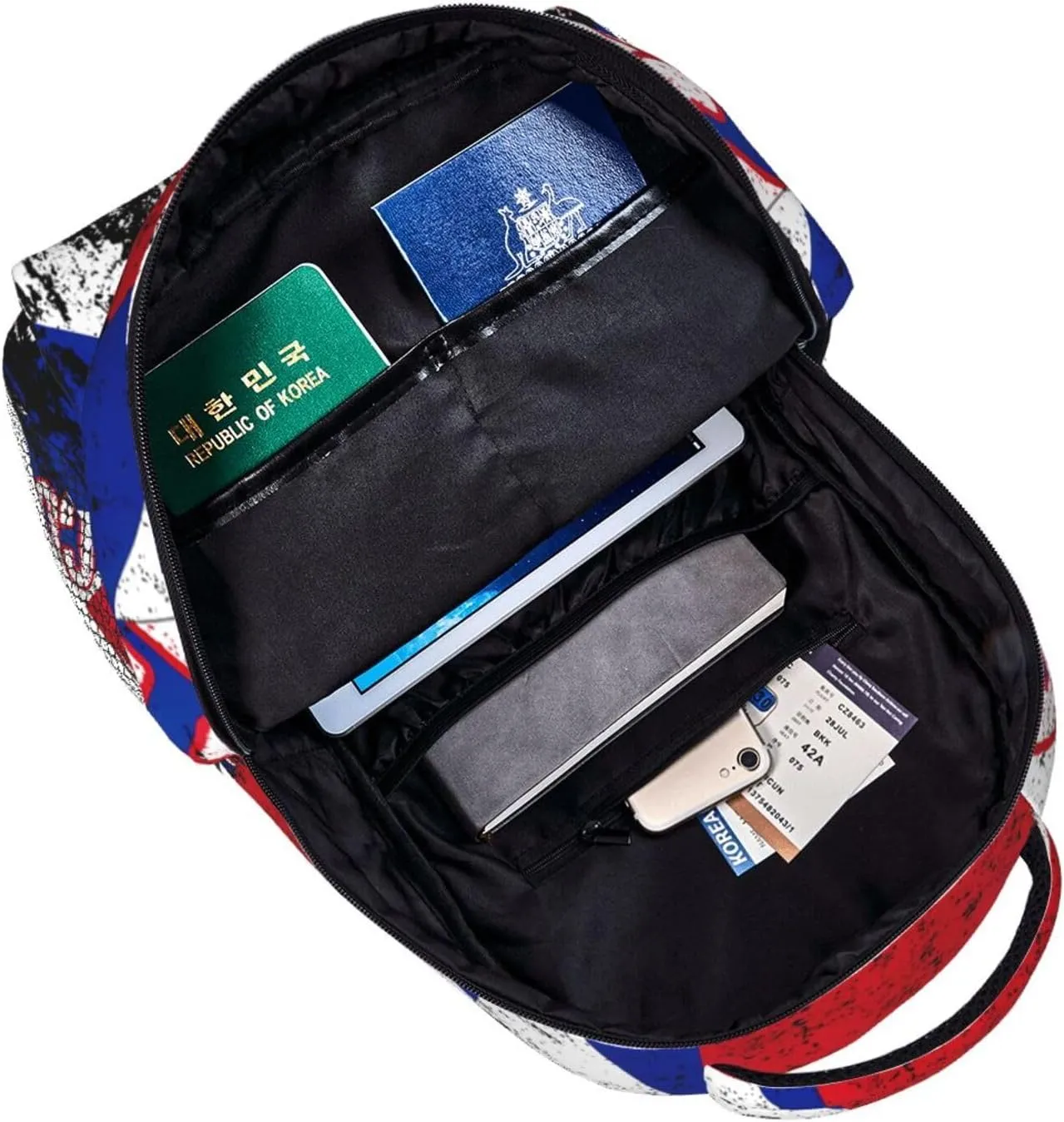 Vintage Cuba Flag Backpack Casual Pack Bag Laptop Backpack With Side Pocket Front Zipper Pocket Bookpack Travel Daypack Picnic Rucksack