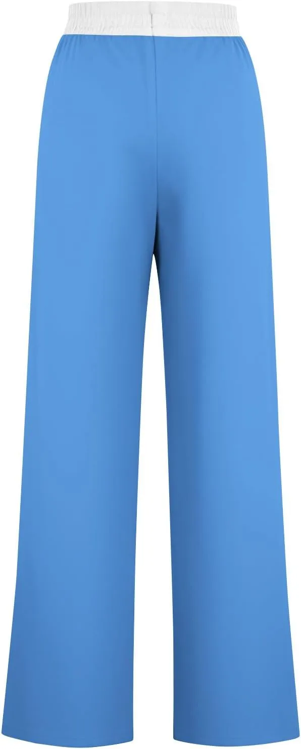 Wide Leg Sweatpants for Women Casual High Waist Active Joggers Trousers Comfy Athletic Workout Gym Sweat Pant