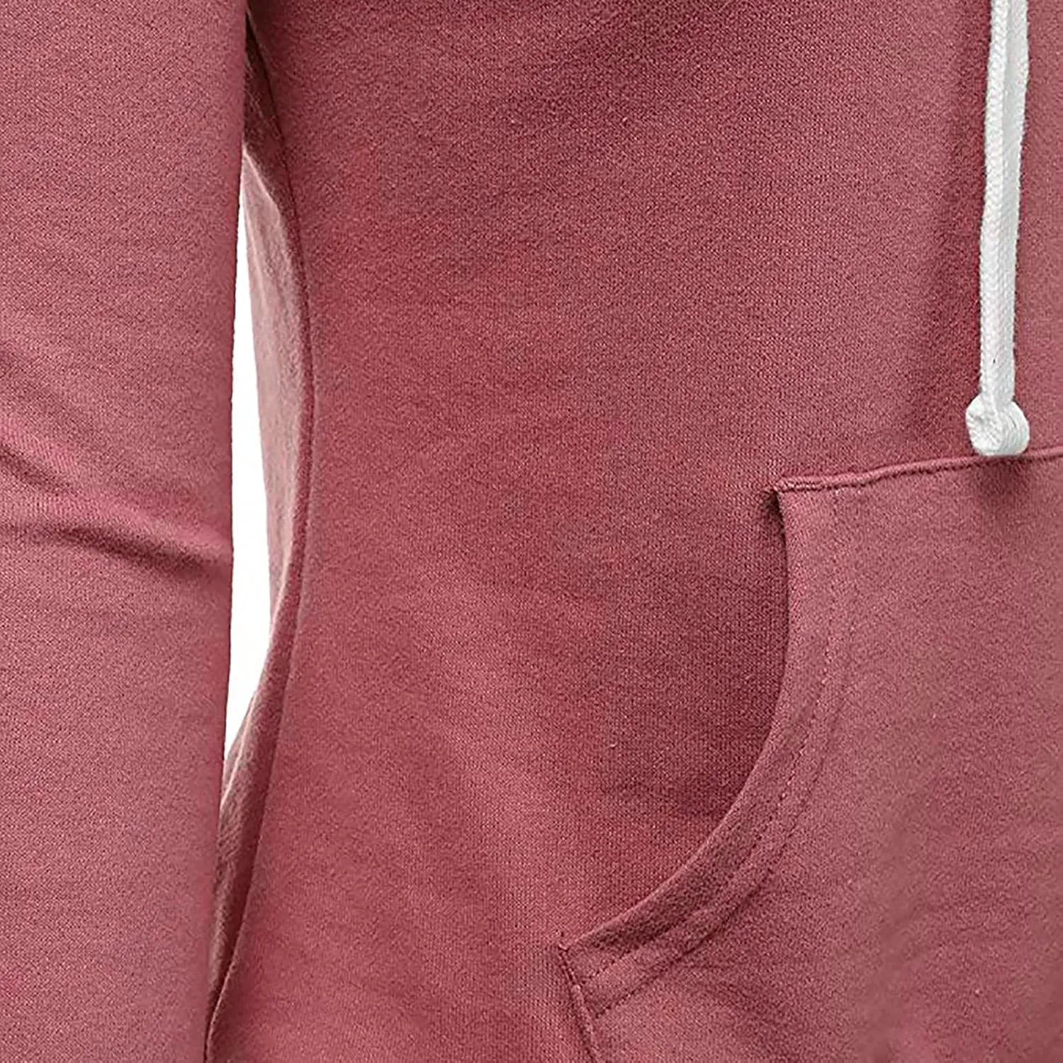 Women Solid Hooded Sweatshirts Long Sleeve Pocket Sweatshirt Slim Fit Pullover Tops Preppy Teen Girl Clothes