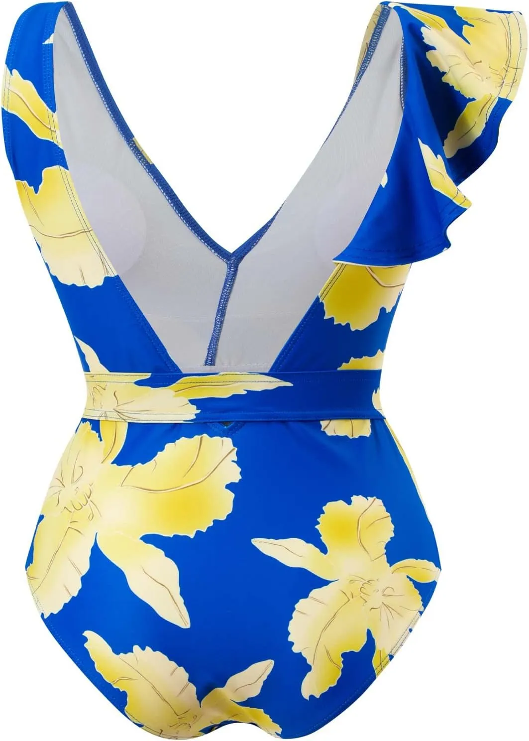Women Swimwear Two Piece Set Swim Dress Tops Vintage Print Swimsuit Monokini Bikini Set