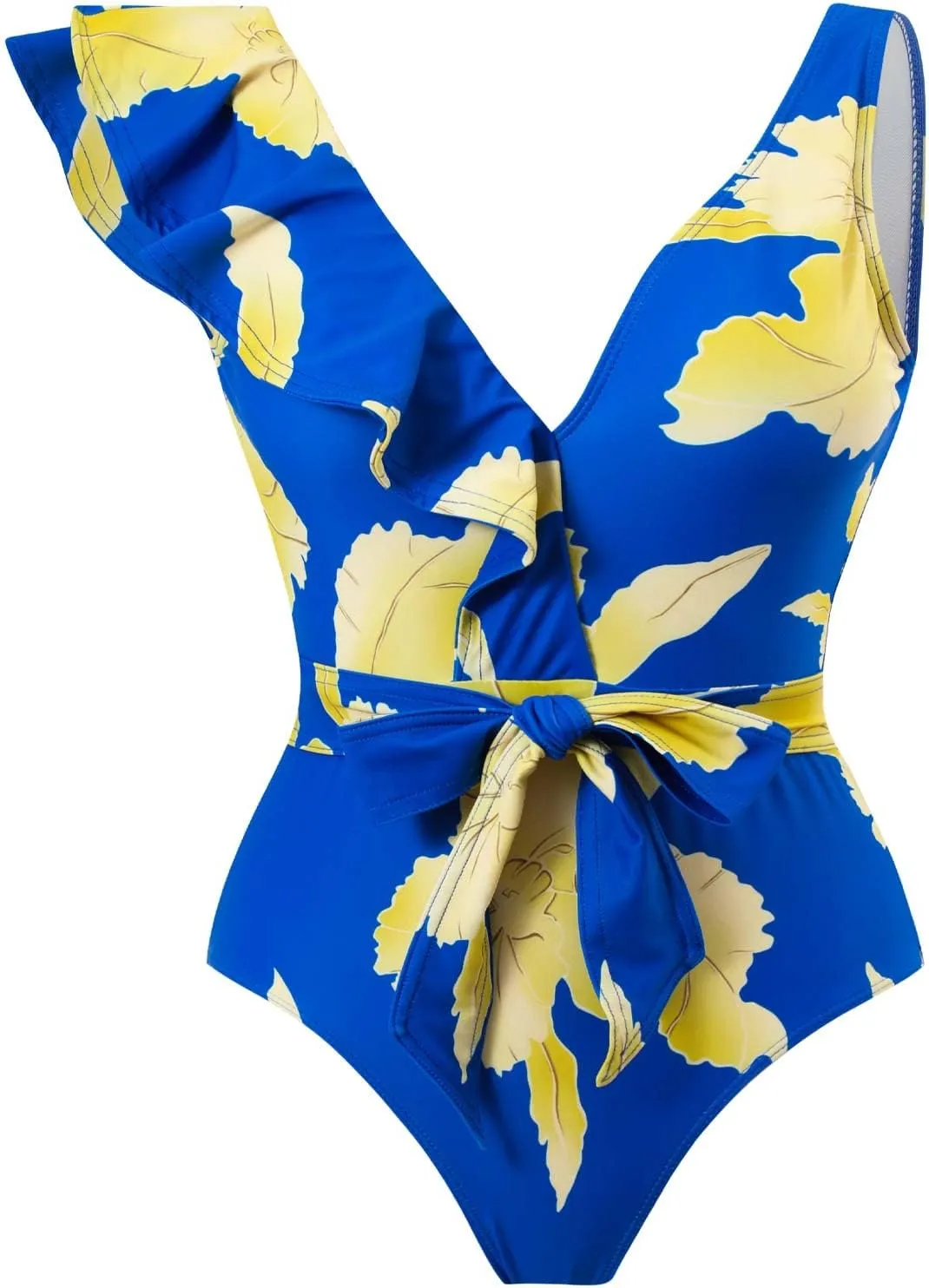 Women Swimwear Two Piece Set Swim Dress Tops Vintage Print Swimsuit Monokini Bikini Set