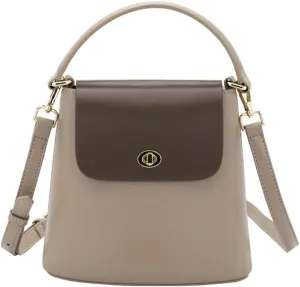 Women Top Handle Bucket Handbags Cross-body Mini Flap Bag Dress Shoulder Purse for Casual