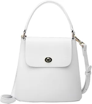 Women Top Handle Bucket Handbags Cross-body Mini Flap Bag Dress Shoulder Purse for Casual