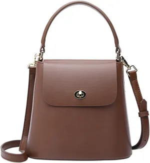 Women Top Handle Bucket Handbags Cross-body Mini Flap Bag Dress Shoulder Purse for Casual